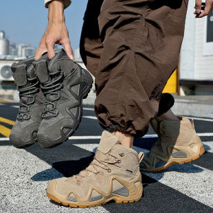 German Combat Boots Tactical Boots Men's Outdoor Military Version High-Top Waterproof Men's Outdoor Assault Hiking Boots