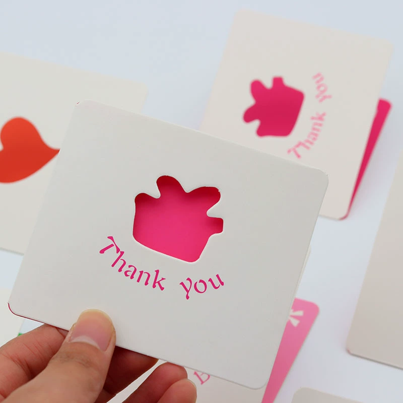 Оптовые креативные открытки с вырезами, персонализированные поздравительные открытки в корейском стиле, праздничные открытки для бизнеса, открытки для цветочных магазинов, открытки с сообщениями