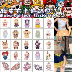 LABUBU タトゥーステッカー 漫画タトゥーステッカー 水転写使い捨てタトゥー 誕生日パーティー LABUBU かわいいステッカー
