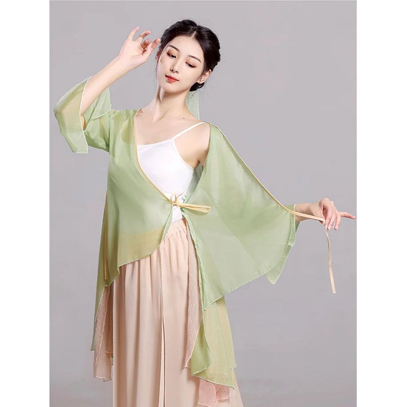 Ropa de danza clásica de mujeres vestidos de gaza elegante vestidos de danza vestidos de entrenamiento de danza vestidos de mujeres vestidos de rendimiento vestidos de chiffon de estilo antiguo fábrica