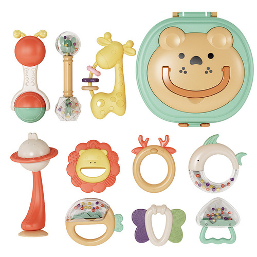 Baby hand rattle toy 0-1 years old educational early education chewable teether newborn baby 0-3 to 6 months old