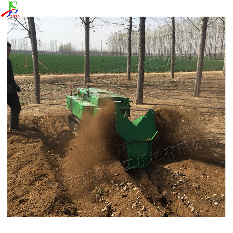 Máquina de gestión de jardín de orugas autopropulsada Invernadero de huerto micro-Tiller Grass raiwing Ridge backfilling Trencher