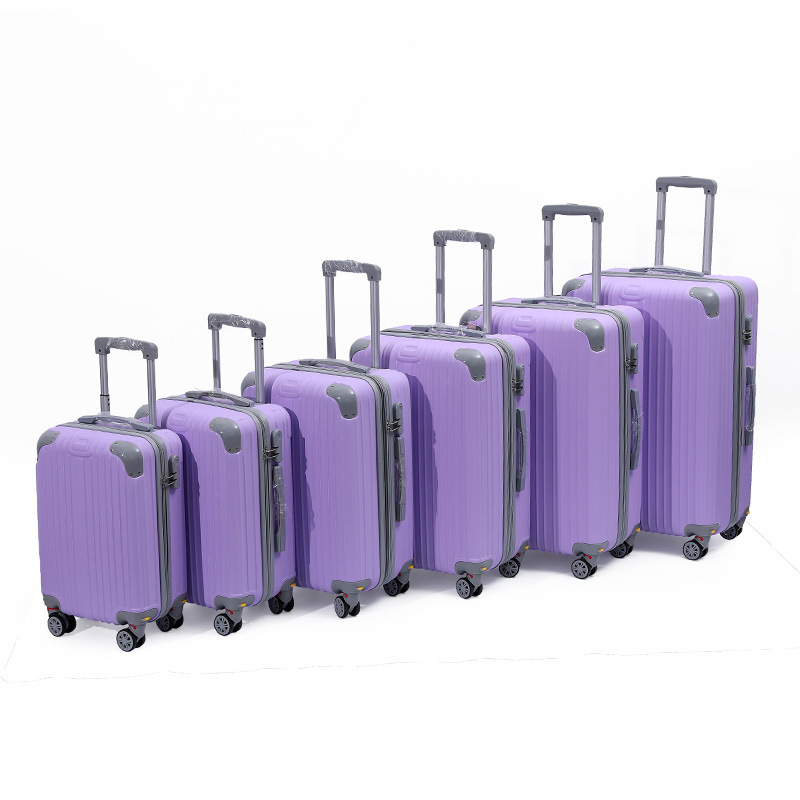 Maleta trolley de comercio exterior de ocho piezas, rueda de avión, maleta desmontable, maleta de negocios, almacenamiento de equipaje de embarque para hombres y mujeres