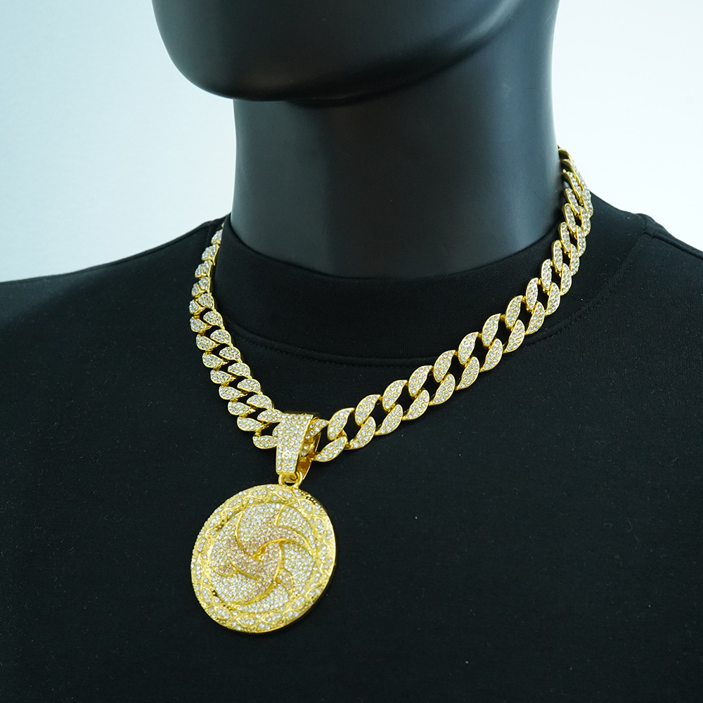 Dorado con cadena cubana (18 pulgadas)