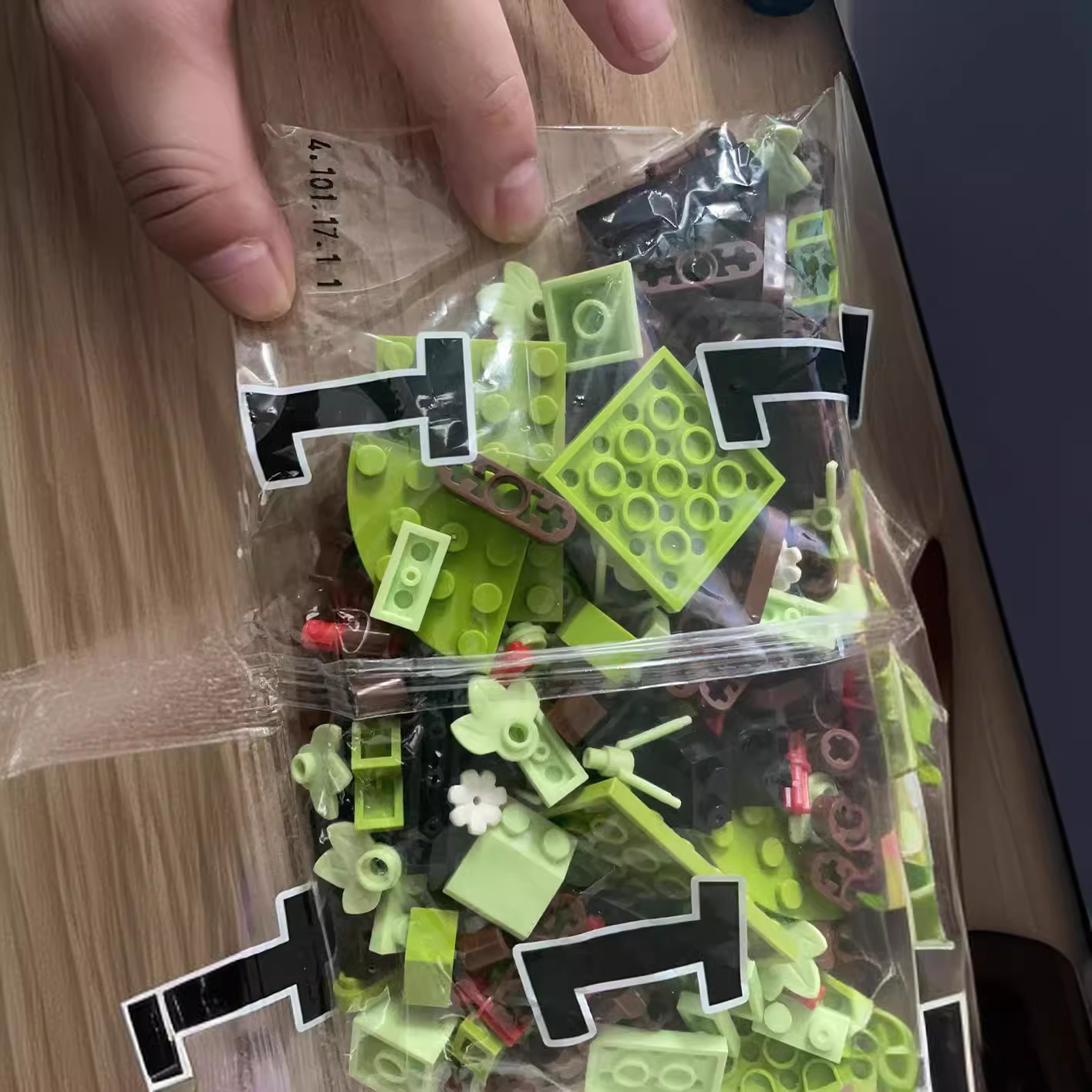 Ramo de bloques de construcción Rosas de bricolaje Maestros de Navidad Regalos de vacaciones Día de San Valentín Rosa rosa azul al por mayor