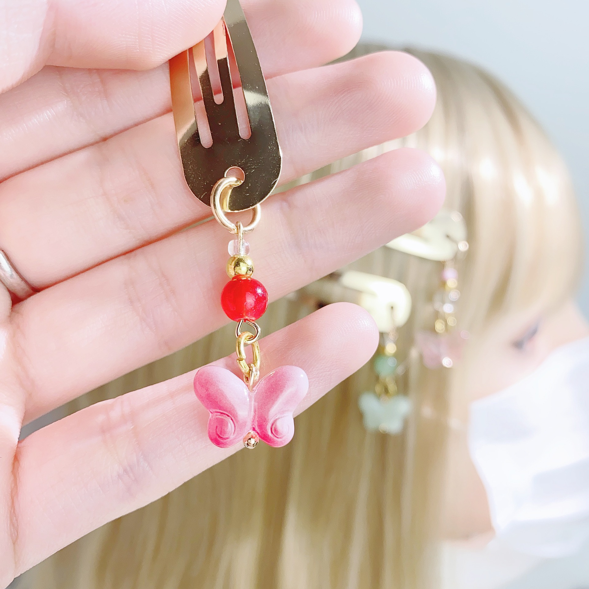 7g Weight Charm Hair Clips Hair Accessories Type 1 Piece Quantity Holiday, Street Occasion Alloy Material Butterfly Pattern All Seasons Season Women's Gender Cute, Sweet Style Cute Sweet Women's Butterfly Alloy Charm Hair Clips 6