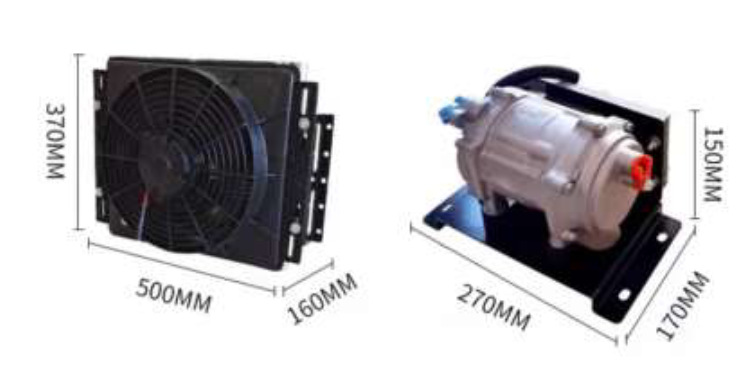 Foreign Trade Split-Type Debo Hidden Electric Parking Air Conditioner Dc Variable Frequency Vehicle Modification 24V Rv Cargo Truck 12V