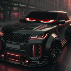 国境を越えたネット赤悪魔の目LEDフレキシブルスクリーンLEDソフトスクリーンUSB車載広告スクリーンフルカラースマートカー貼り付け