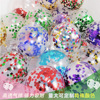 Transparent nail sequins, balloon, colored paper, evening dress for contouring, decorations, 12inch, wholesale