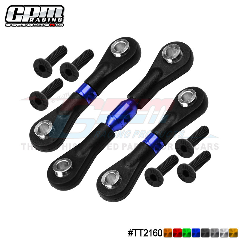 Remote control car Tamiya TT02/TT02T adjustable length steering rod -1 set of metal modification upgrades
