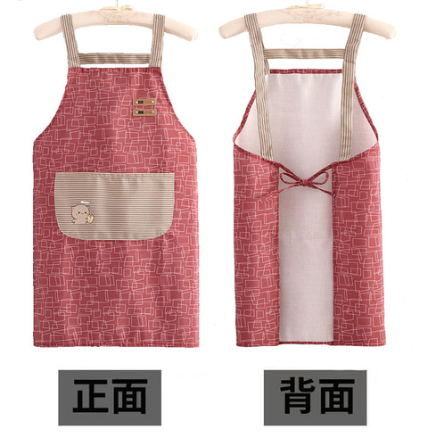 Cotton Apron for Men and Women, Household Kitchen Breathable Durable Stain-Resistant Oil-Proof for Work, Home and Outdoor Fashion Cute Waist Apron