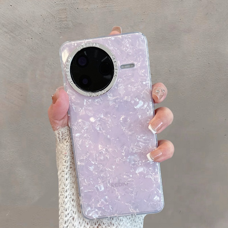 适用红米k80手机壳透明redmik80pro新款小米保护套k80Pro贝壳纹女|undefined