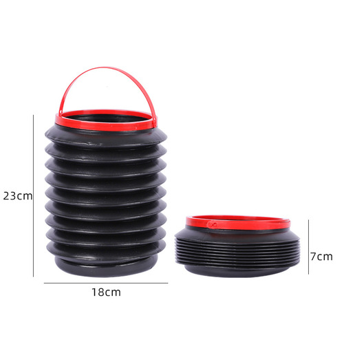 Factory wholesale car folding trash can car plastic 4L large capacity color box travel outdoor trash can