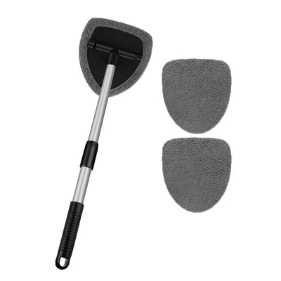 Car Windshield Cleaning Brush, Defogging | Car cleaning tools - 3-gray-cloth-covers-a-set-of-pentagonal-plastic-partspe-bag-packaging