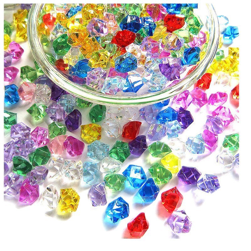シミュレーションアイスブロック透明カラー水晶石偽アイスブロックdiy撮影道具アクリルアイスブロック水槽装飾|undefined
