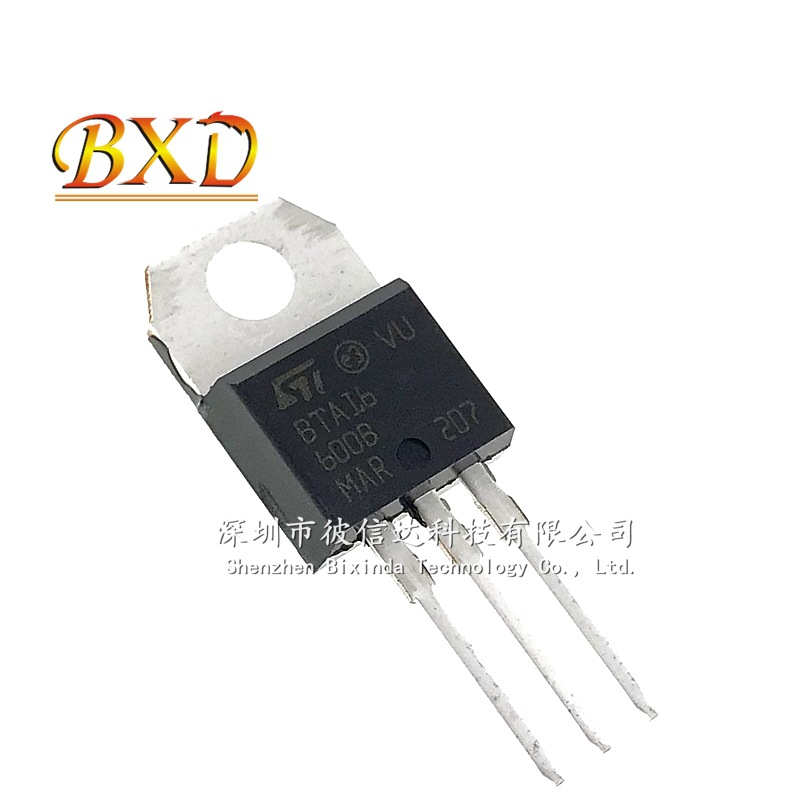 BTA16-600B 直插 TO-220 BTA16 双向可控硅 16A 600V 晶闸管 全新