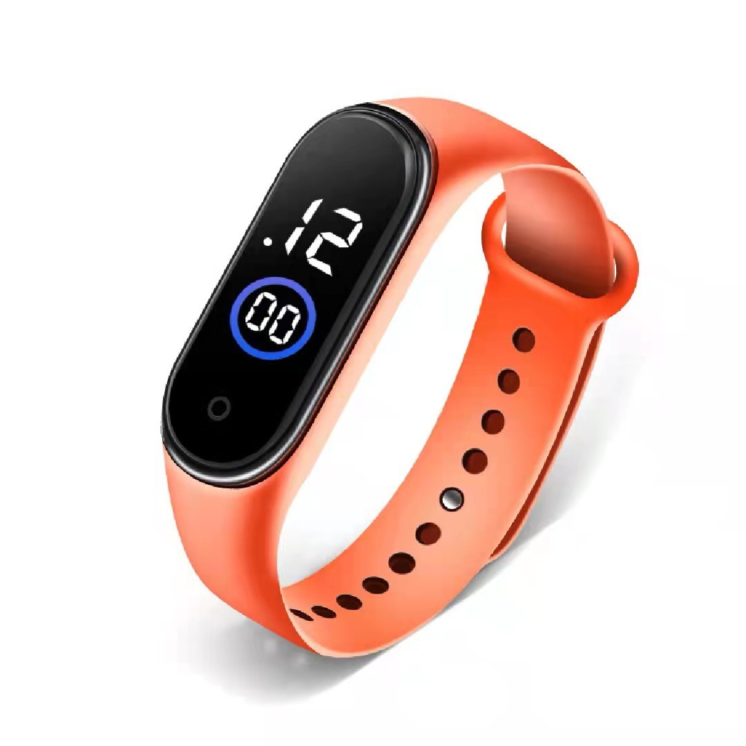 Nuevo M4 reloj electrónico pulsera pantalla táctil impermeable gran fuente moda deportes estudiante LED reloj electrónico