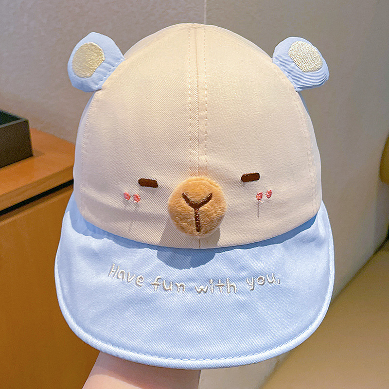 Sombreros para niños Kapibara de dibujos animados sombreros de lengua de pato 2025 nuevos sombreros de verano para niños y niñas sombreros de béisbol