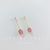 Crystal earings, brand earrings, small advanced silver needle, new collection, bright catchy style, high-quality style, wholesale