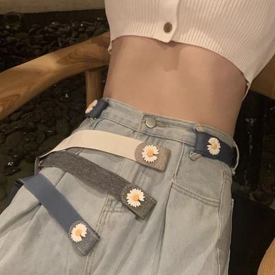 Lazy man belt Punch holes summer decorate Jeans fashion lady Belt Elastic invisible Waist belt wholesale