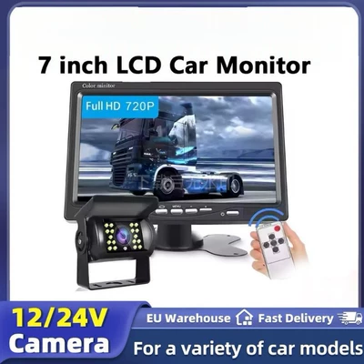 7/ 9inch Car Lcd Monitor, High-Definition with Car Reversing Camera Monitor and Car Monitoring Kit (Car display)