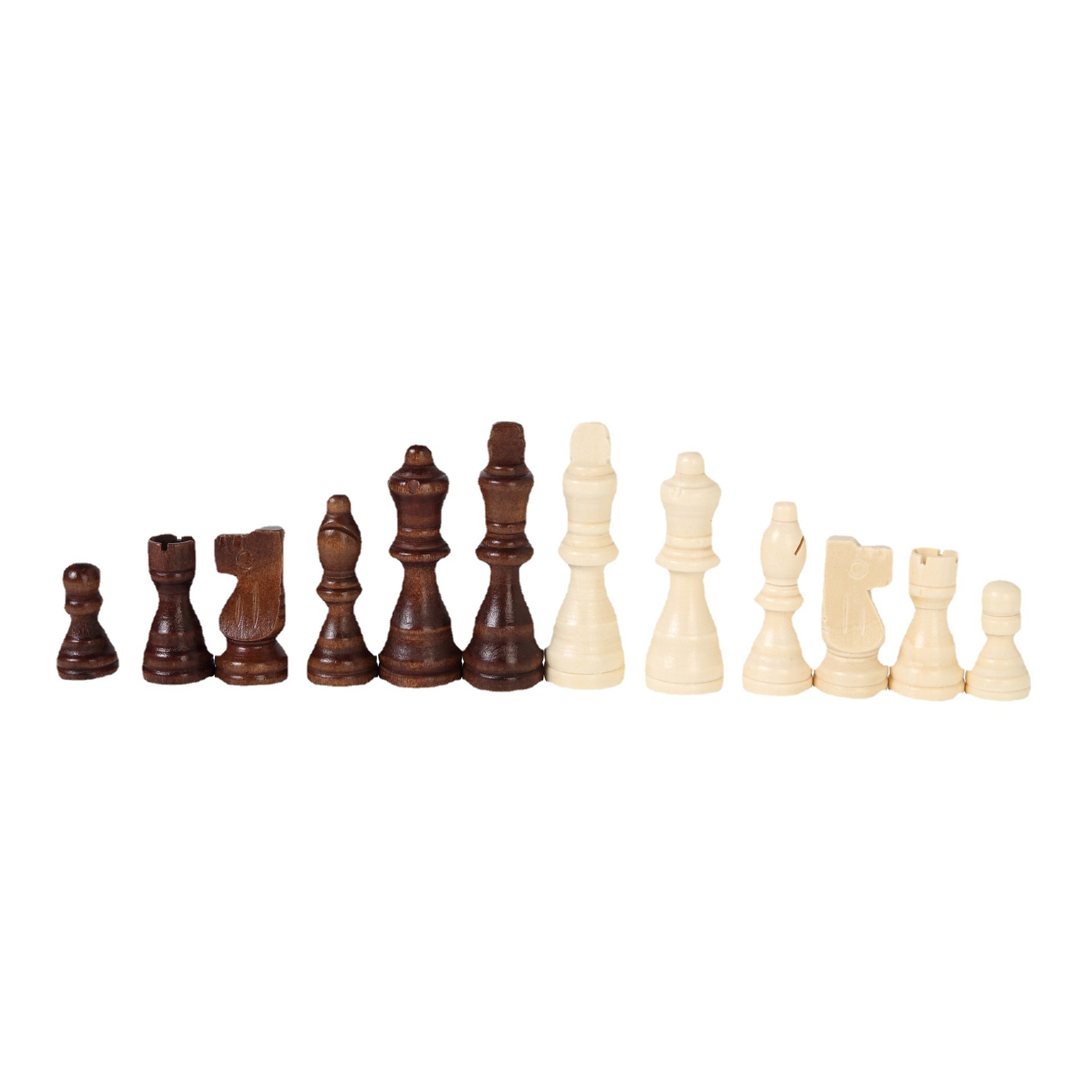 Cruz-Frontera de madera maciza ajedrez magnético de alta gama de madera portátil plegable damas occidentales backgammon juego de mesa