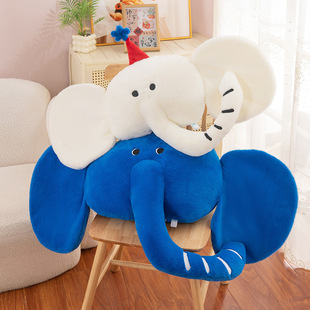 Cartoon Elephant Pillow Doll Plush Toy Doll Sofa Ornaments Sleeping Pillow Girls Gift Cross-border Wholesale