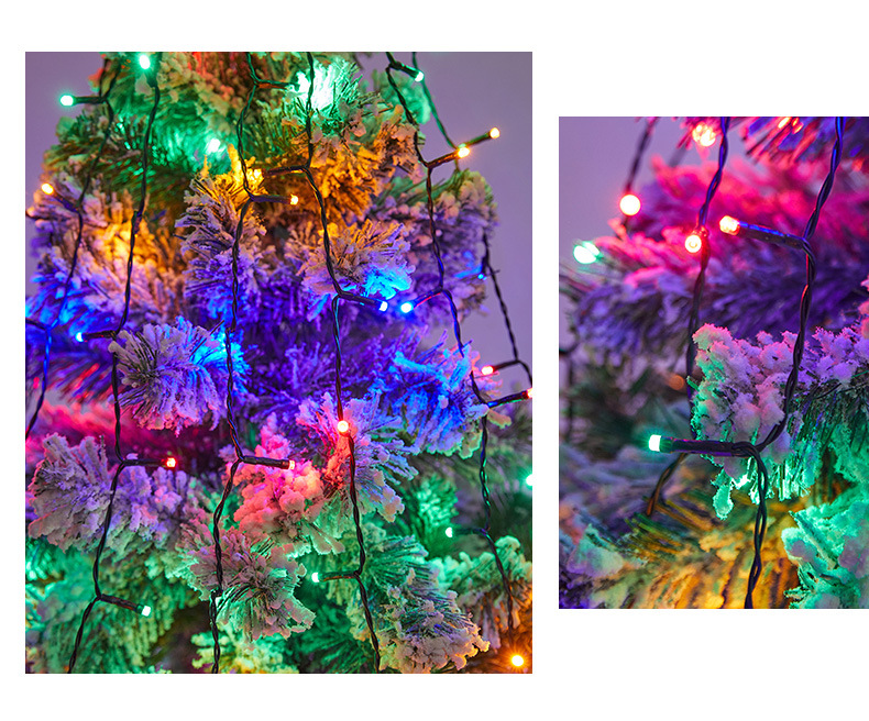 Luce circolare a LED di alta qualità per la cima dell'albero di Natale, luce a LED a bassa tensione con pentagramma, cascata, albero sospeso, stringa di luci a LED_voghion.com