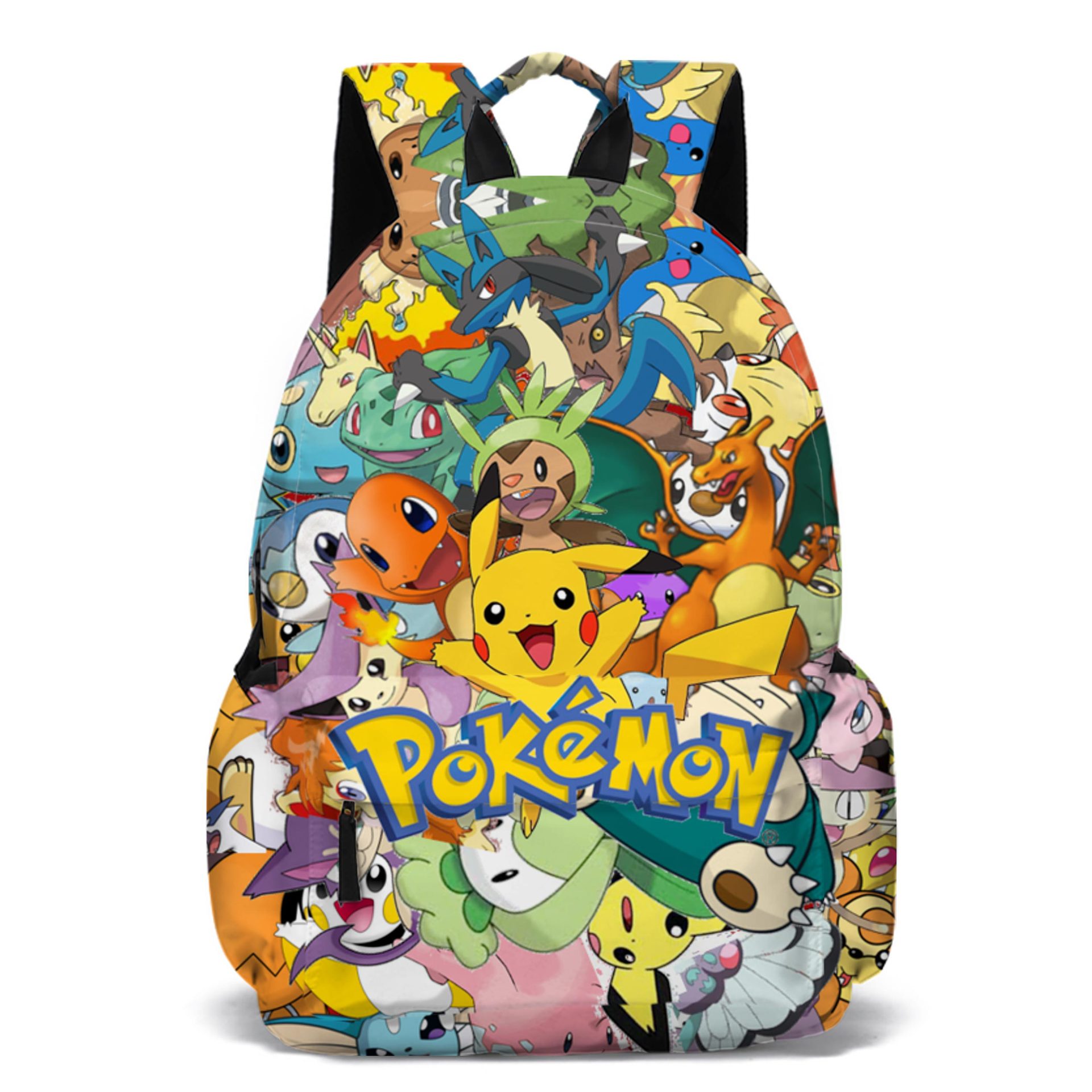 现货当日发 厂家货源 宝可梦pokemon皮丘图案书包双肩包学生背包