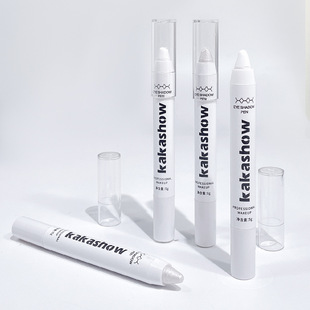 Kakashow Lazy Silkworm Pen Monochrome Pearlescent White Eye Shadow Pen Explosive Eye Shadow Pen Shimmer Eye Pen