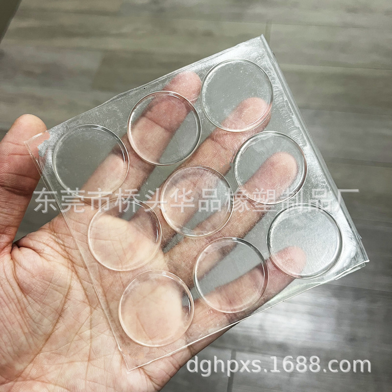 Alfombrilla antideslizante de PVC, almohadilla antideslizante para asiento de inodoro, almohadilla autoadhesiva para pies de altavoz, pegamento para vidrio que absorbe los golpes, partículas anticolisión, goma de silicona