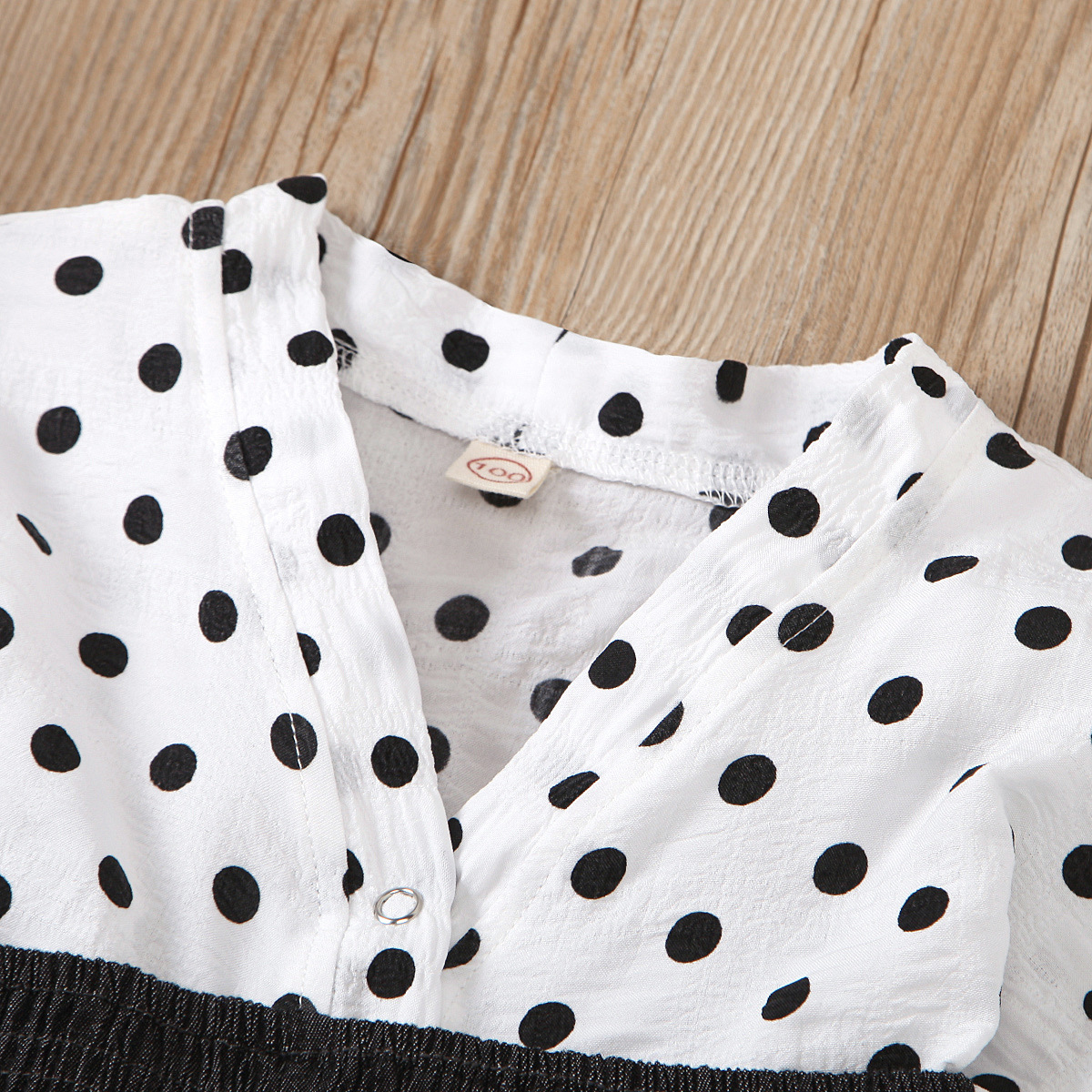 2024 Set für Mädchen im Prominentenstil, gewebte Strickjacke aus reiner Baumwolle mit V-Ausschnitt + elastische Jeanskrawatte_voghion.com