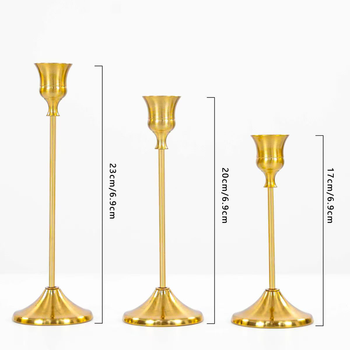 Adornos de candelabros pequeños simples de estilo europeo Navidad San Valentín luz de velas Cena Sentido de ambiente Candelabros Decoración de bodas