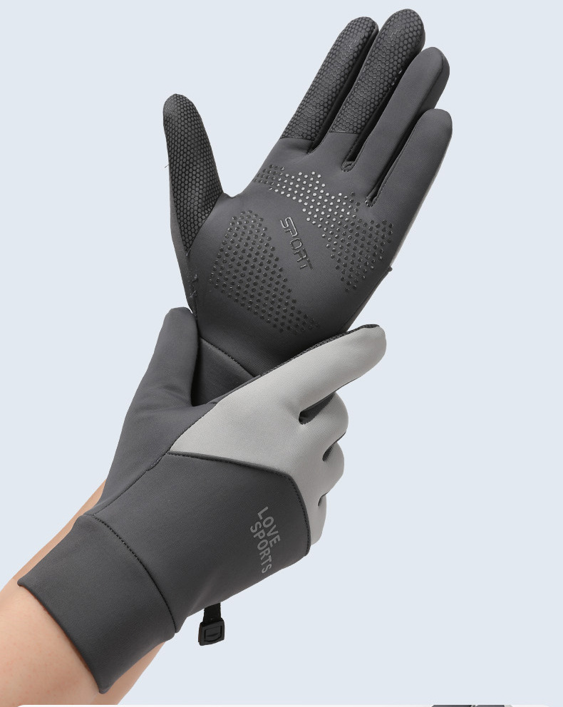 Windproof Winter Gloves Touchscreen Non-slip Fleece Lined Unisex_voghion.com