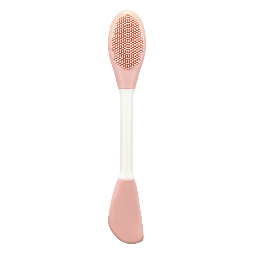 GECOMO cepillo de máscara de silicona de doble cabeza herramienta facial cepillo de película de barro de silicona integrado de limpieza especial