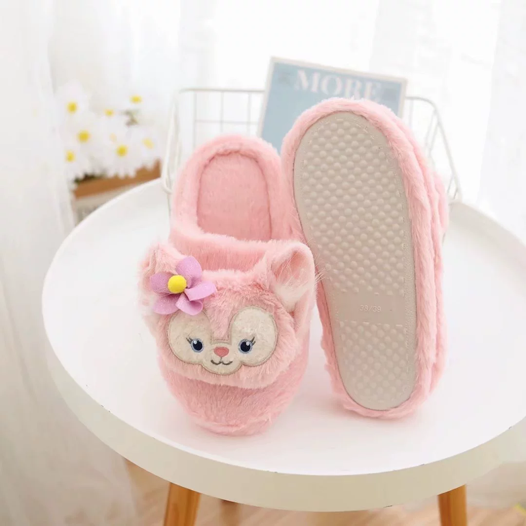 Мультяшные трехмерные теплые домашние тапочки