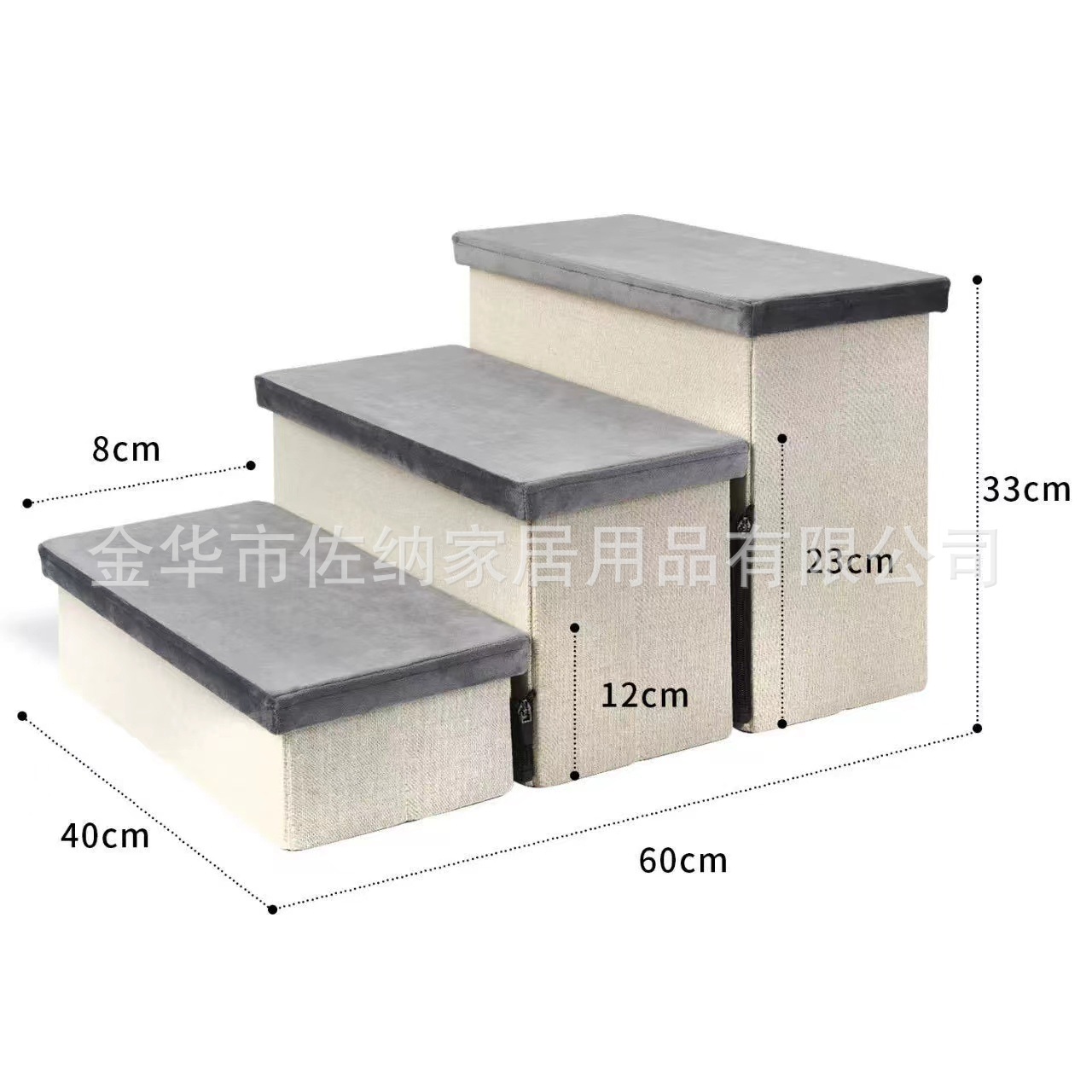 Escalera plegable cremallera para mascotas escaleras para gatos y perros escaleras para subir escaleras antideslizantes para gatos y perros sofá escaleras