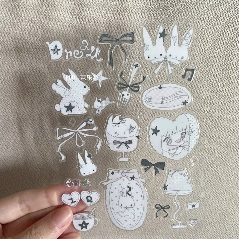 Instagram Stickers Y2K Angel Rabbit Jelly Tablet Planner Cute Collage Decoration DIY Picture Book Phone Salt-Style Instagram Stickers Y2K Angel Rabbit Jelly Tablet Planner Cute Collage Decoration DIY Picture Book Phone Salt-Style
