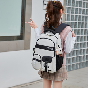 Casual Schoolbag Female Middle School Student Ins Style Large Capacity Japanese Style K-Style High School Student College Student Backpack Backpack