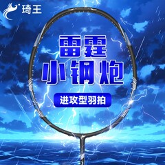 サンダーボルト バドミントンラケット 2025 フルカーボン 5080 本物のプロ攻撃バランスブレード学生ラケット