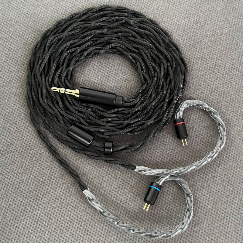 New Four-Strand Silver-Plated Hand-Woven Headphone Upgrade Cable Finished Hifi Fever Sound Quality Balanced Audio Cable