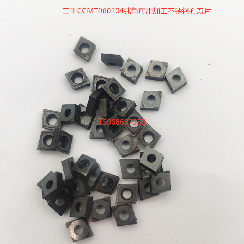 二手株洲CCMT060204钝角可用可加工不锈钢件日本三菱CCMT060204