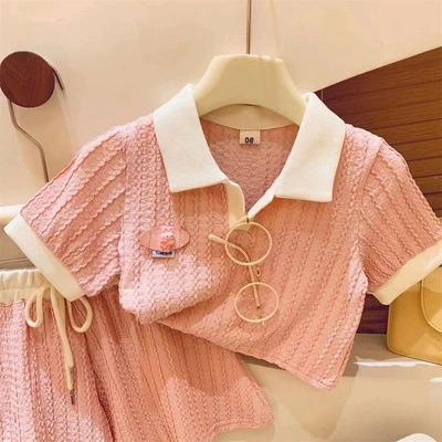 Летний комплект, футболка, с коротким рукавом, для 3–8 лет