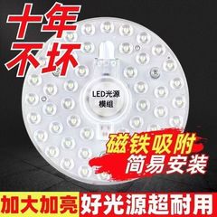 超高輝度天井芯交換用ラウンドリニューアルライトパネルライトパネル磁気吸引ホームベッドルームライトストリップチューブリビングルーム