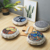 Cotton and hemp Futon circular Large Floor mats bay window pad Washable circular Seat cushion Tatami Cushion