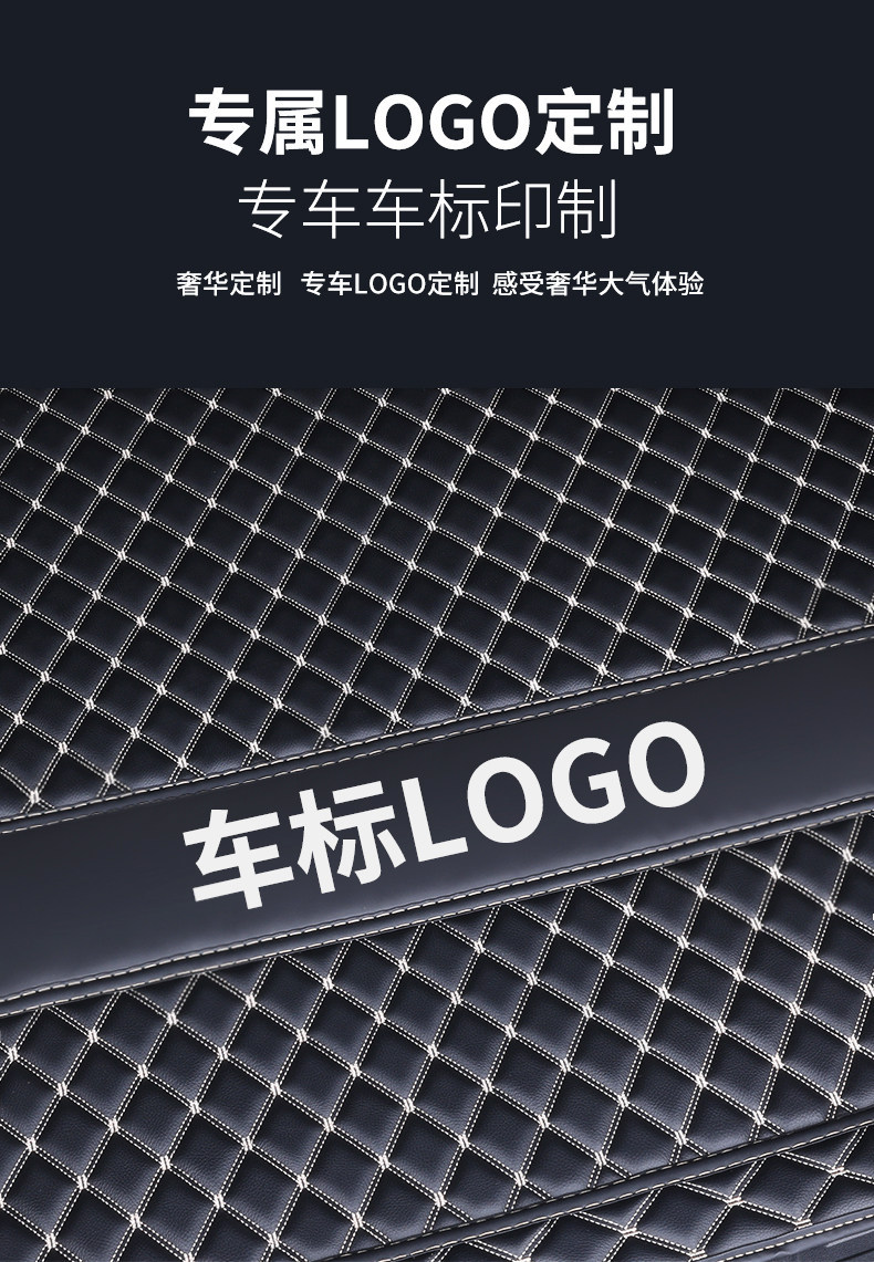 19-25 Audi Q3 trunk mat, specialized car accessory, thickened and wear-resistant decorative Audi Q3 trunk mat