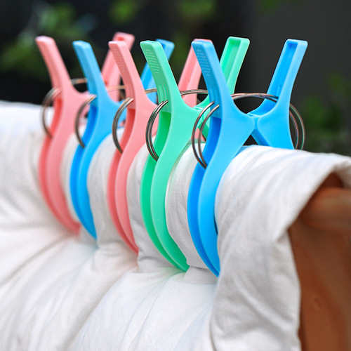Large clip hanger, household clothing clips, plastic drying clips, large bed sheets, fixed clips, small clips for clothes