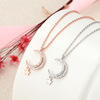 Brand necklace, small design chain for key bag , silver 925 sample, simple and elegant design, trend of season, wholesale