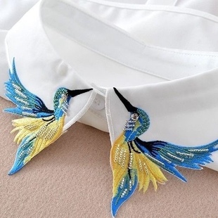 Fake Collar All-match Fake Collar Autumn and Winter Sweater Decorative Shirt Collar with Base Lace Chiffon Cotton Doll Collar