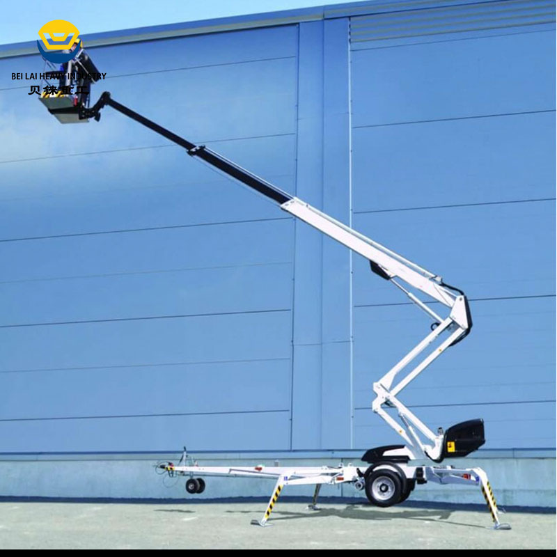 牵引式曲臂升降机8-24米路政维修养护高空作业车拖车式曲臂升降机